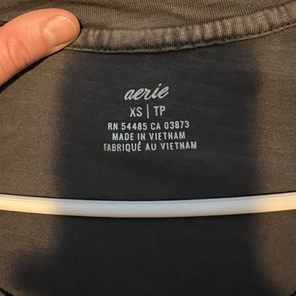 Aerie Charcoal Gray Tee - Picture 3 of 3
